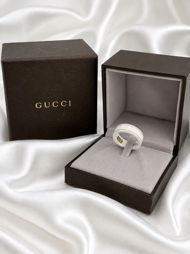 Gucci icon ring white - gucci,