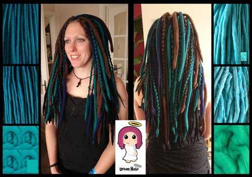 Wool teal turquoise - wool, teal/turquoise