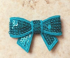 IRON-ON SEQUIN BOWS - PATCH /