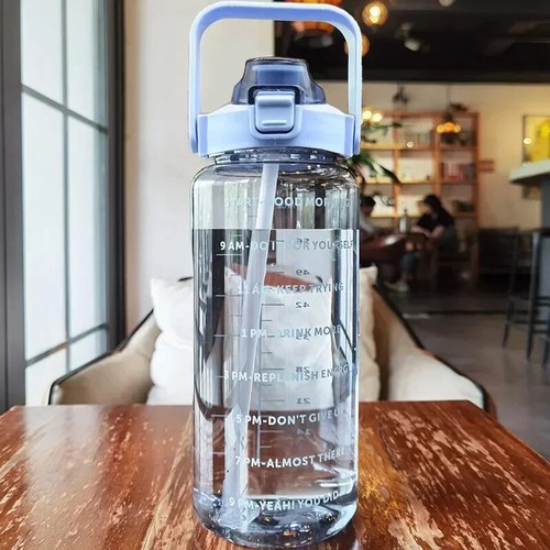 Straw water bottle large - straw,