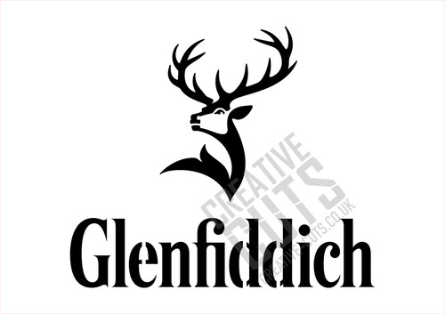 Glenfiddich whisky stencil - whisky,