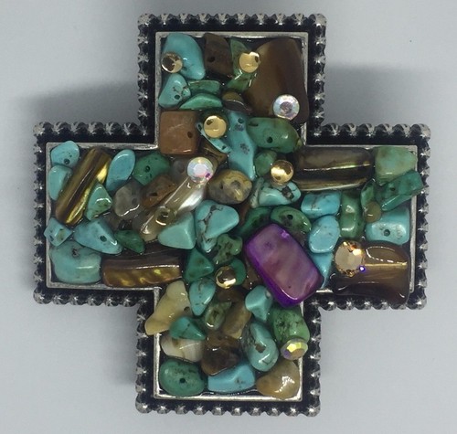 Trophy cross belt buckle - trophy,