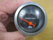 Vintage Water Temperature Car Vehicle Gauge Clock by Alpha