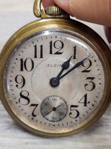 Antique 1898 elgin pocket - 1898,