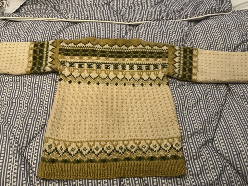 Hand knitted new nordic style