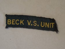 Beck V.S. Unit Scout Name