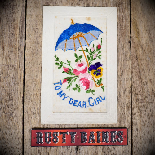 Postcard ww1 embroidered - postcard,,