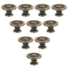 10Pcs Antique Brass Knobs Handles For Cabinet Doors Drawer Cupboard Door Knob