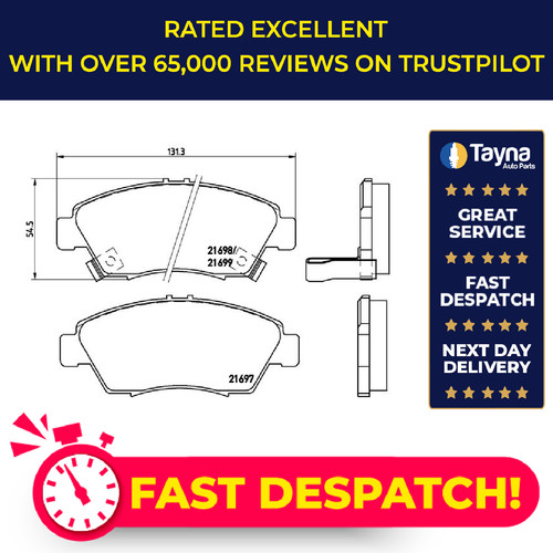 Brake pads set - pads, fits