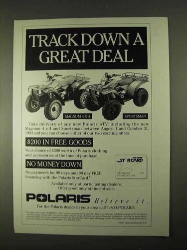 1994 polaris magnum 4x4 and - 1994,