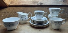 Vintage Duchess Bone China 14 Piece Tea Set/Floral/Tranquility/1960’s/70’s