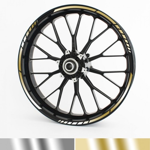 Chrome wheel rim stickers - wheel,
