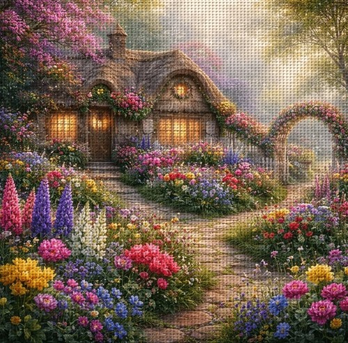 Dream cottage printed - dream,