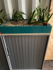 10x Tambour 2 Door Office Garage Metal Storage Cabinet/Filing Office