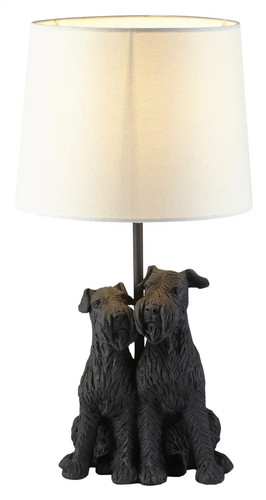 Table light black westie - light, matt