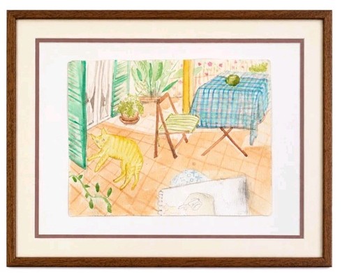 Original watercolour sicilian - original,