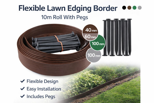 Flexible lawn edging - flexible,