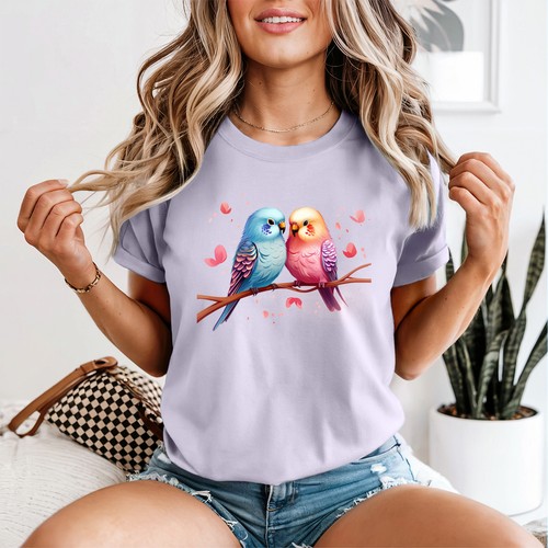 Cute budgerigar womens shirt - womens, t-shirt