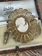 Antique Shell Cameo Portrait