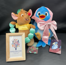 Disney Store Japan Cinderella Blue Bird & Gus Plush Curtain Tieback Set 2pcs New