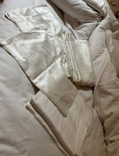 The White Company Pure Audley Silk Bedding COMPLETE SET king size RRP £1300!!!