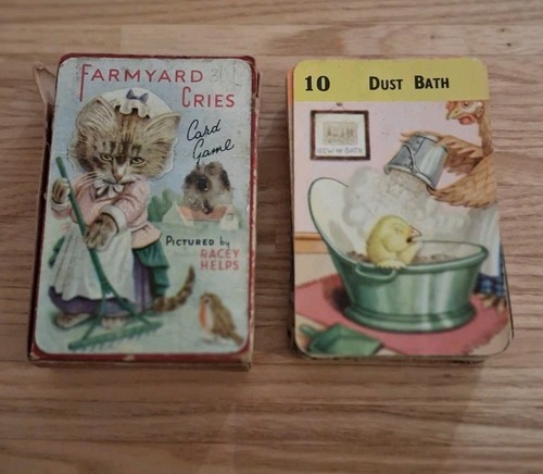 Vintage farmyard cries card - farmyard,