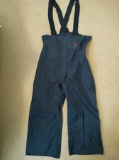 Musto Black Sailing Yachting Salopettes Bib Trousers  Large