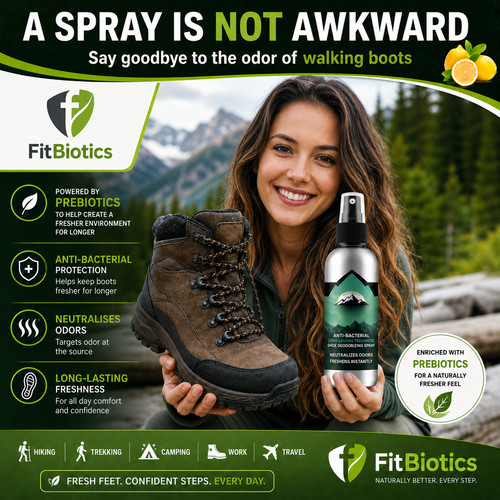Fresh shoe odour spray foot