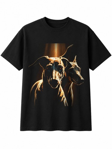 Greyhound glowing dog lover - glowing,