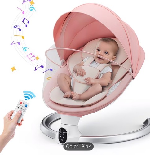 Baby swing chair with remote - with,