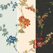 Red Blue Orange Floral