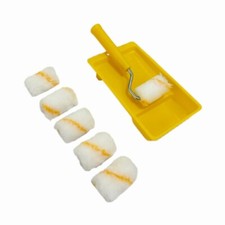 8Pcs with Paint Tray Foam Paint Roller 2 Inch Sponge Small Roller Cupboards