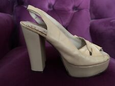 Vintage Retro 1970s Ladies Platform Shoes Size 4