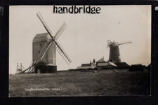 Clayton Windmills - south of Hurstpierpoint - real photographic postcard
