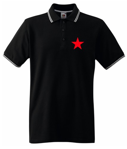 Red star tipped - red, polo