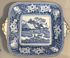 Vintage Square Plate With