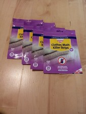 Zero In Clothes Moth Killer Strips Place in Wardrobes, Drawers 4x 20pk