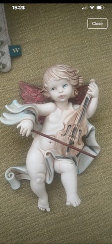 Wall hanging cherub - hanging, 8inches