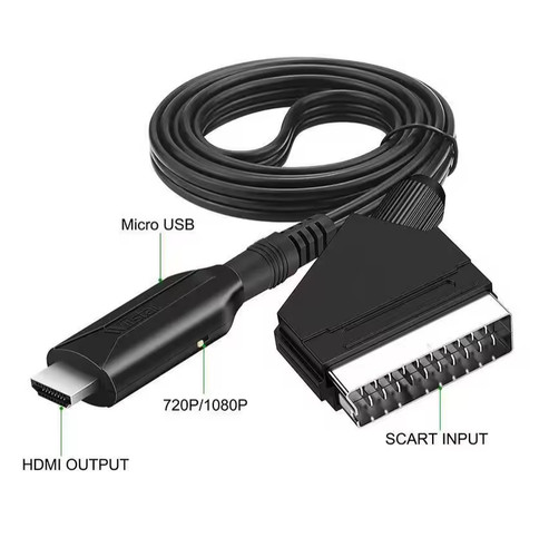 Scart hdmi converter audio - to,