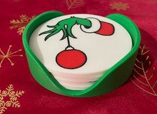 Set of 4 Grinch Coasters &