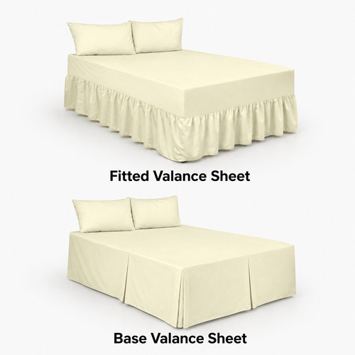 Fitted valance sheet base - valance, or