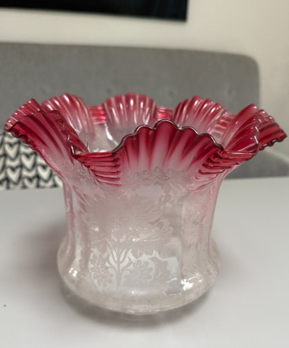 Antique cranberry pleated - , top