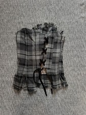 Vintage Scottish Tartan Corset