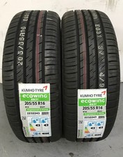 2 x 205/55 R16 Kumho Ecowing