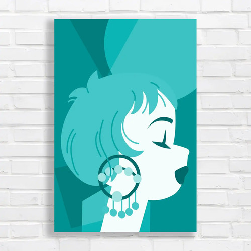 Abstract portrait with boho - abstract,