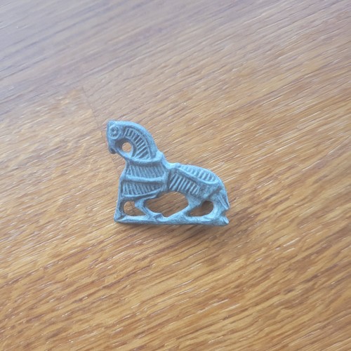 Ancient viking bronze fibula - viking,