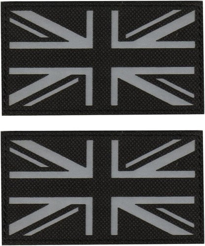 Black reflective british - 2x,