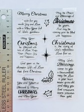 Clear rubber stamp Christmas