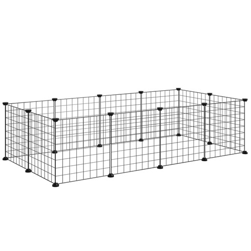 Pawhut diy pet playpen - pet, metal