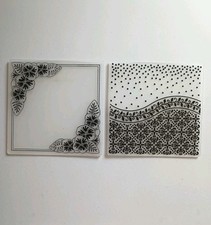 Embossing Folder Bundle 2 Embossing Folders Various Designs 6" x 6"  Cardmaking